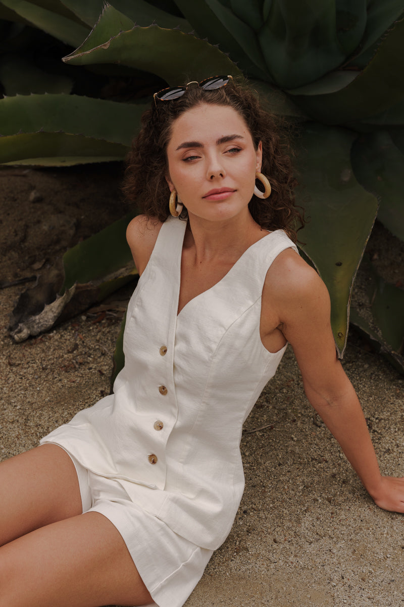 Oversized Chunky Wood And Faux Pearl Hoop Earrings Gold
